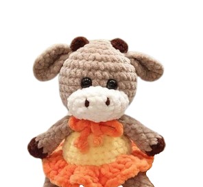 Amigurumi Cow Animal Toy Free Crochet Pattern